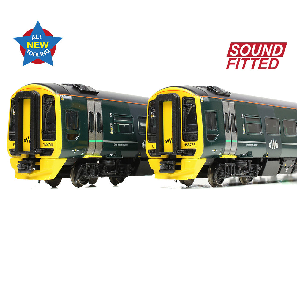 Farish 371-857SF Class 158 2-Car DMU 158766 GWR Green (FirstGroup) - N Gauge *LAST FEW*
