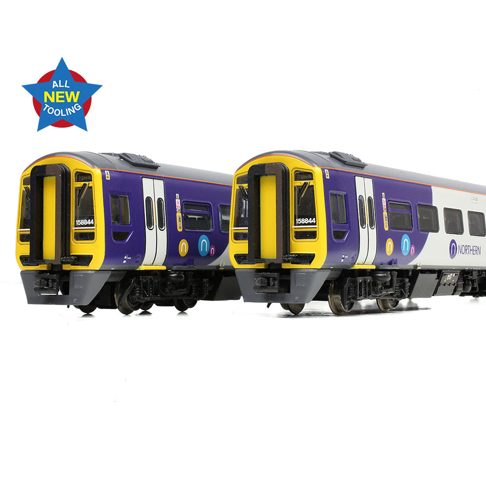 Farish 371-858 Class 158 2-Car DMU 158844 Northern - N Gauge