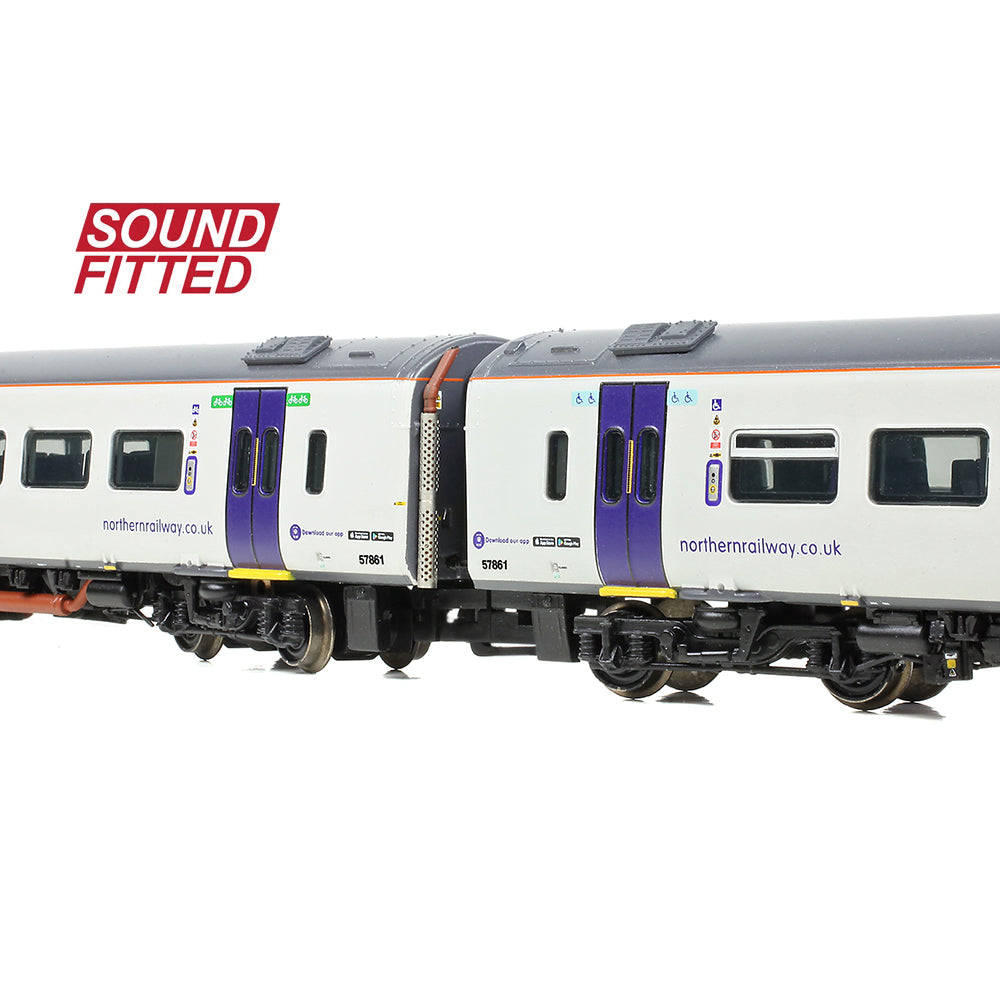 Farish 371-858ASF Class 158 2-Car DMU 158861 Northern - N Gauge