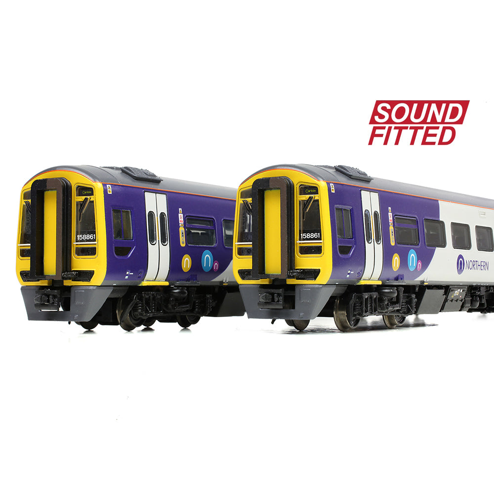 Farish 371-858ASF Class 158 2-Car DMU 158861 Northern - N Gauge