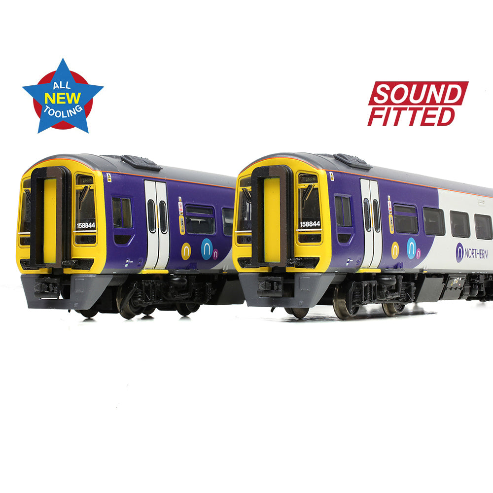 Farish 371-858SF Class 158 2-Car DMU 158844 Northern - N Gauge *LAST FEW*