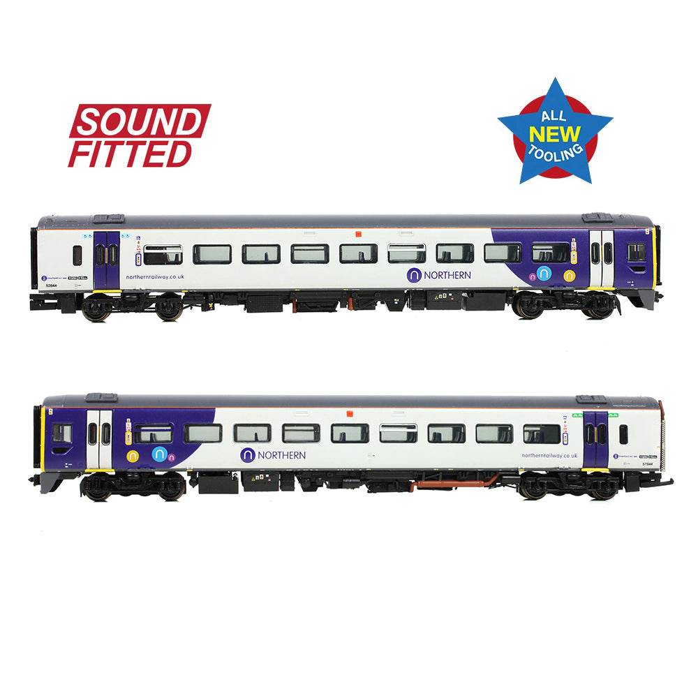 Farish 371-858SF Class 158 2-Car DMU 158844 Northern - N Gauge *LAST FEW*