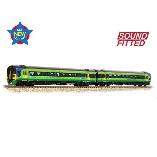 Farish 371-862SF Class 158 2-Car DMU 158856 Central Trains - N Gauge