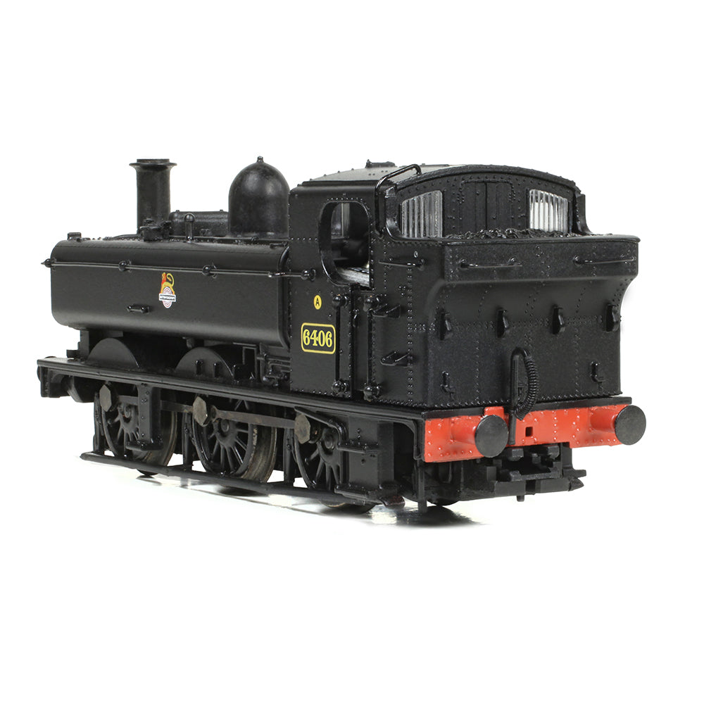Farish 371-986B GWR 64XX Pannier Tank 6406 BR Black (Early Emblem) N Gauge