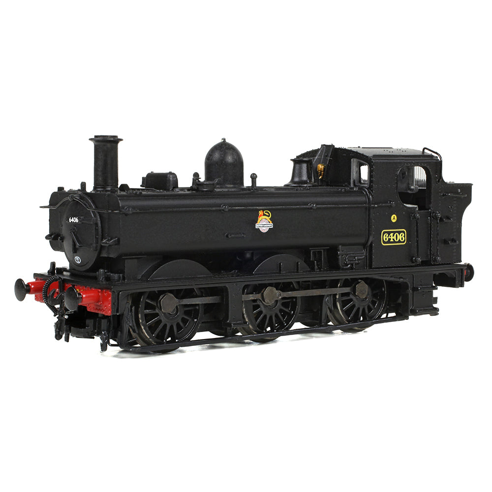 Farish 371-986B GWR 64XX Pannier Tank 6406 BR Black (Early Emblem) N Gauge
