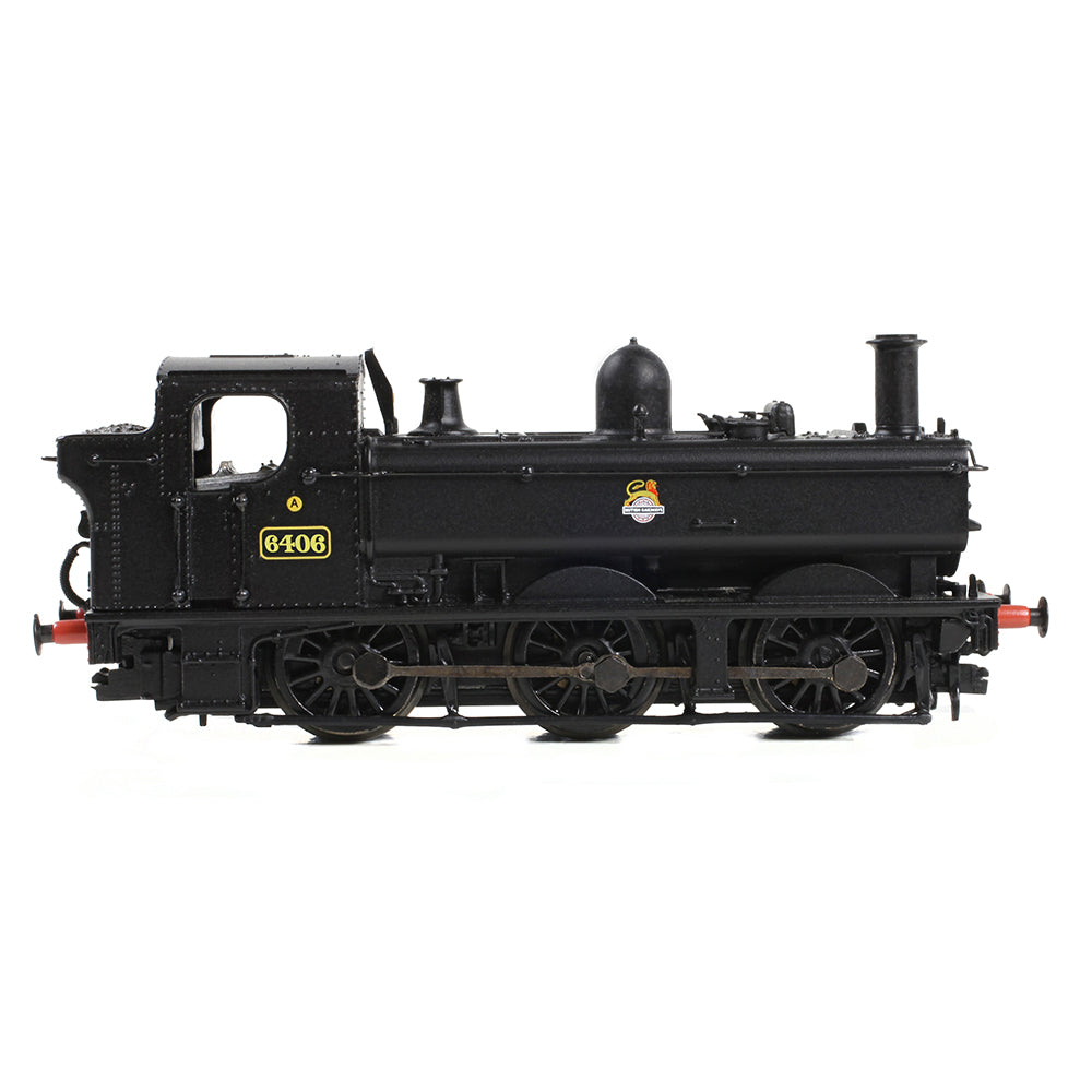 Farish 371-986B GWR 64XX Pannier Tank 6406 BR Black (Early Emblem) N Gauge