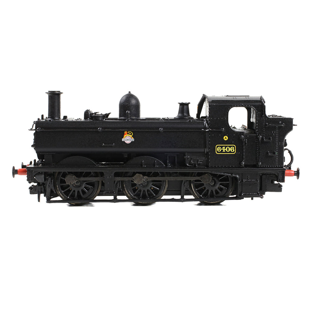 Farish 371-986B GWR 64XX Pannier Tank 6406 BR Black (Early Emblem) N Gauge