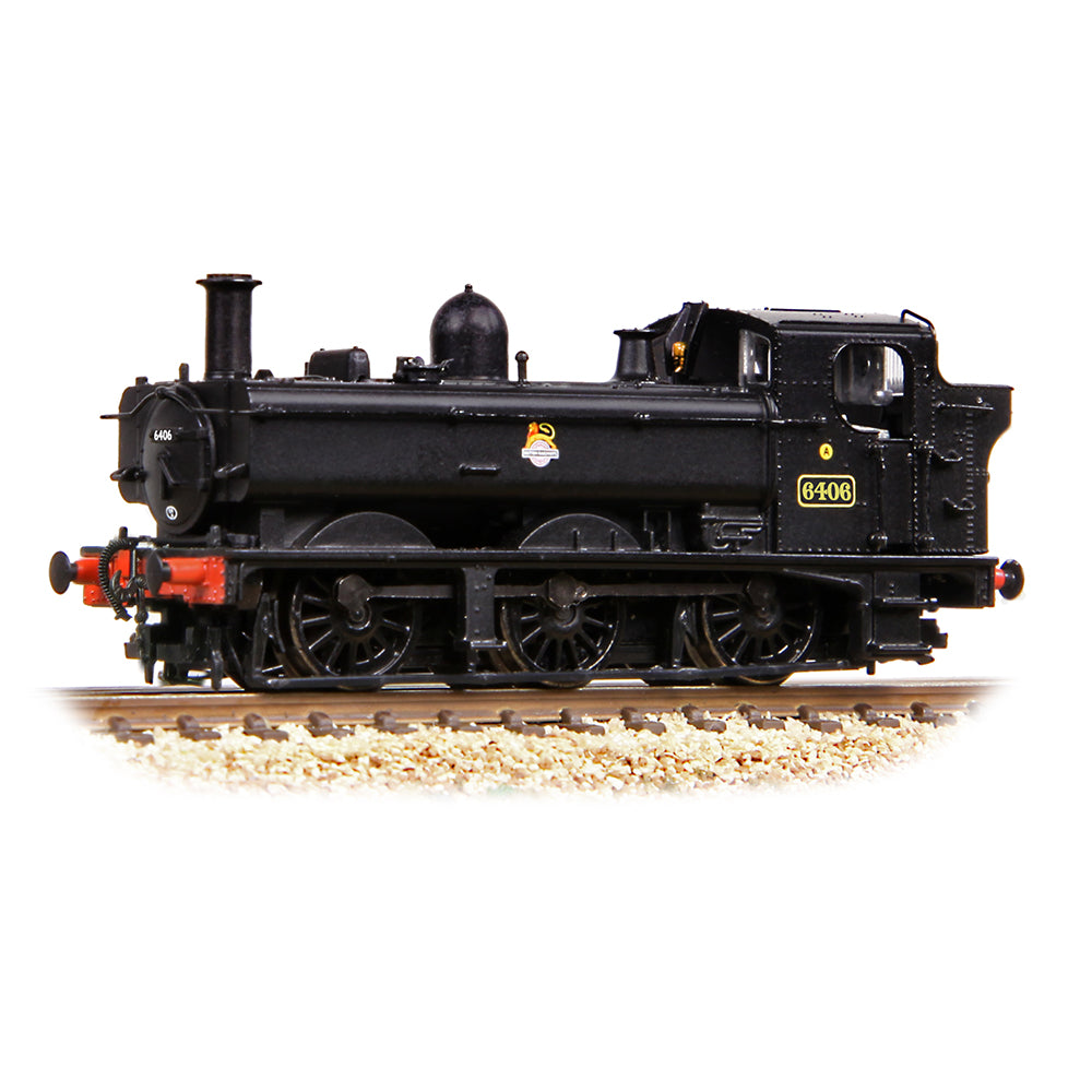 Farish 371-986B GWR 64XX Pannier Tank 6406 BR Black (Early Emblem) N Gauge