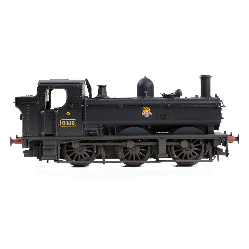 Farish 371-986C GWR 64XX Pannier Tank 6413 BR Black (Early Emblem) [W] N Gauge
