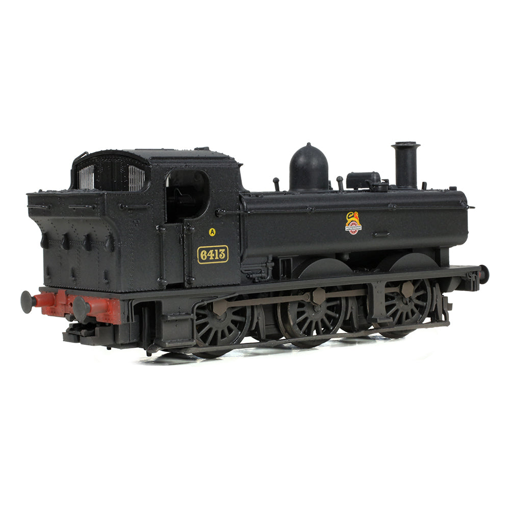 Farish 371-986C GWR 64XX Pannier Tank 6413 BR Black (Early Emblem) [W] N Gauge