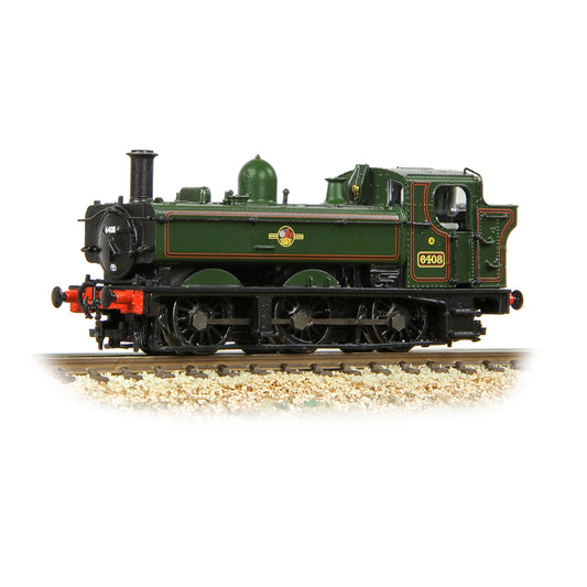 Farish 371-987A GWR 64XX Pannier Tank 6408 BR Lined Green (Late Crest) N Gauge