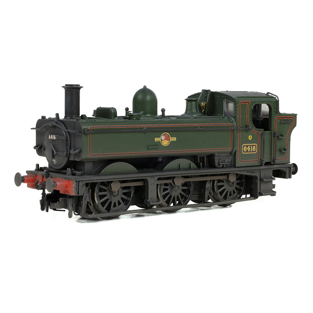 Farish 371-987B GWR 64XX Pannier Tank 6416 BR Lined Green (Late Crest) [W] N Gauge