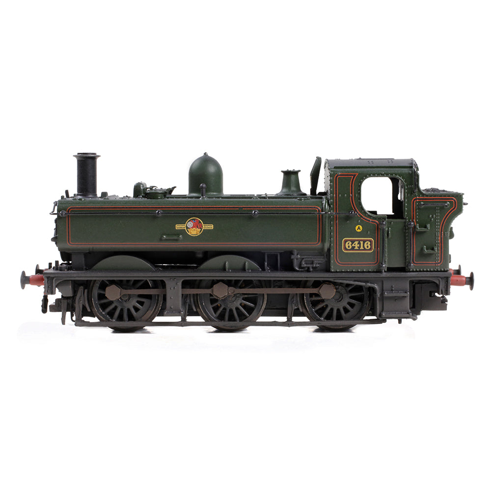 Farish 371-987B GWR 64XX Pannier Tank 6416 BR Lined Green (Late Crest) [W] N Gauge