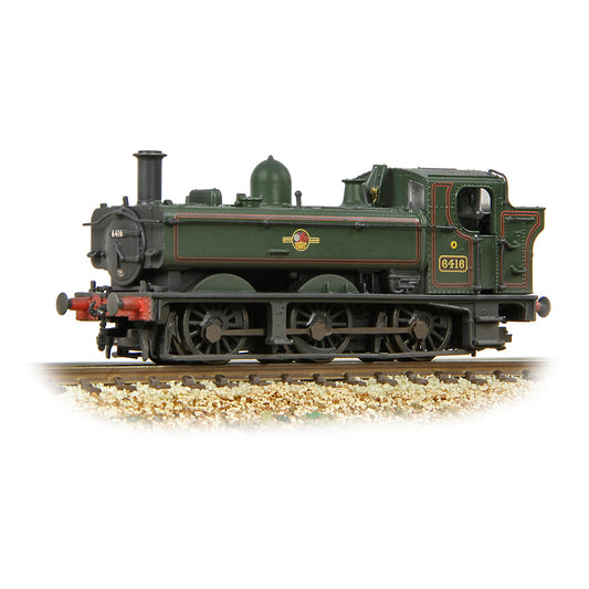 Farish 371-987B GWR 64XX Pannier Tank 6416 BR Lined Green (Late Crest) [W] N Gauge