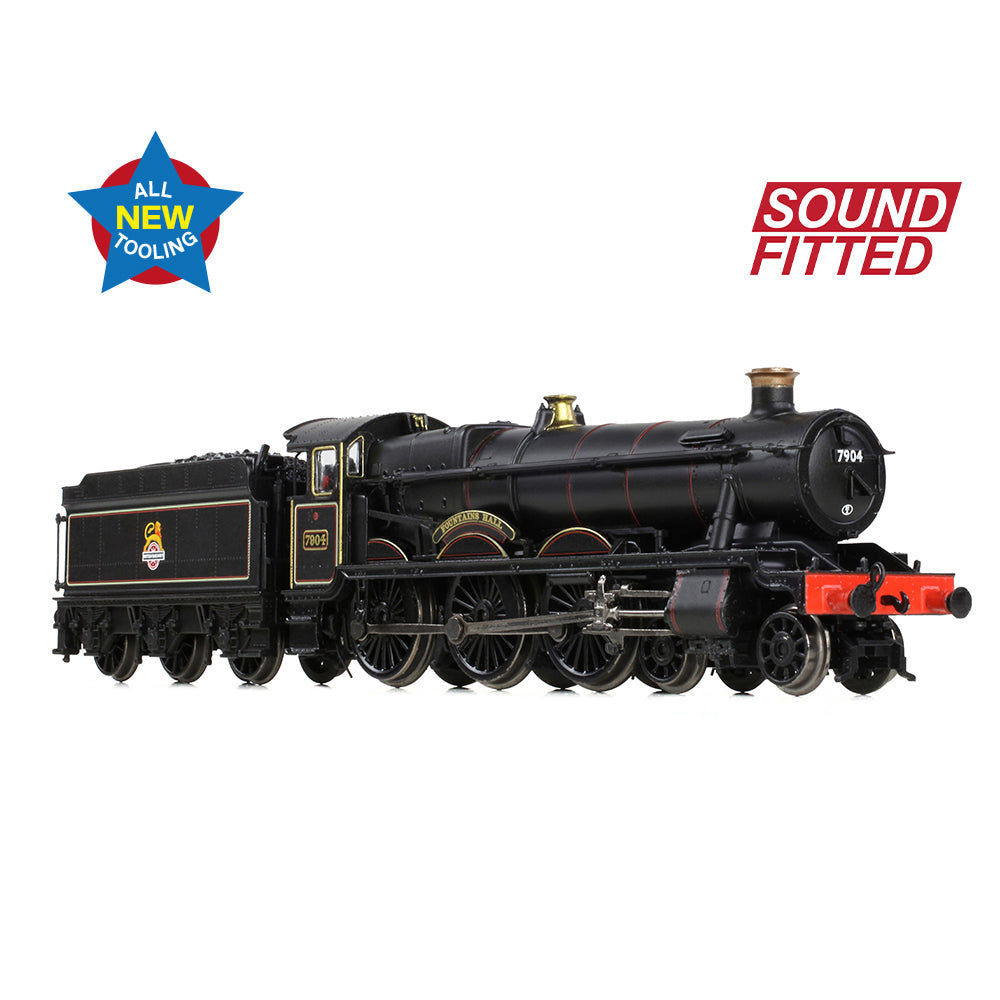 Graham Farish 372-451SF GWR 'Modified Hall' 7904 'Fountains Hall' BR Lined Black (Early Emb.)  N Gauge *PRE ORDER £254.96*