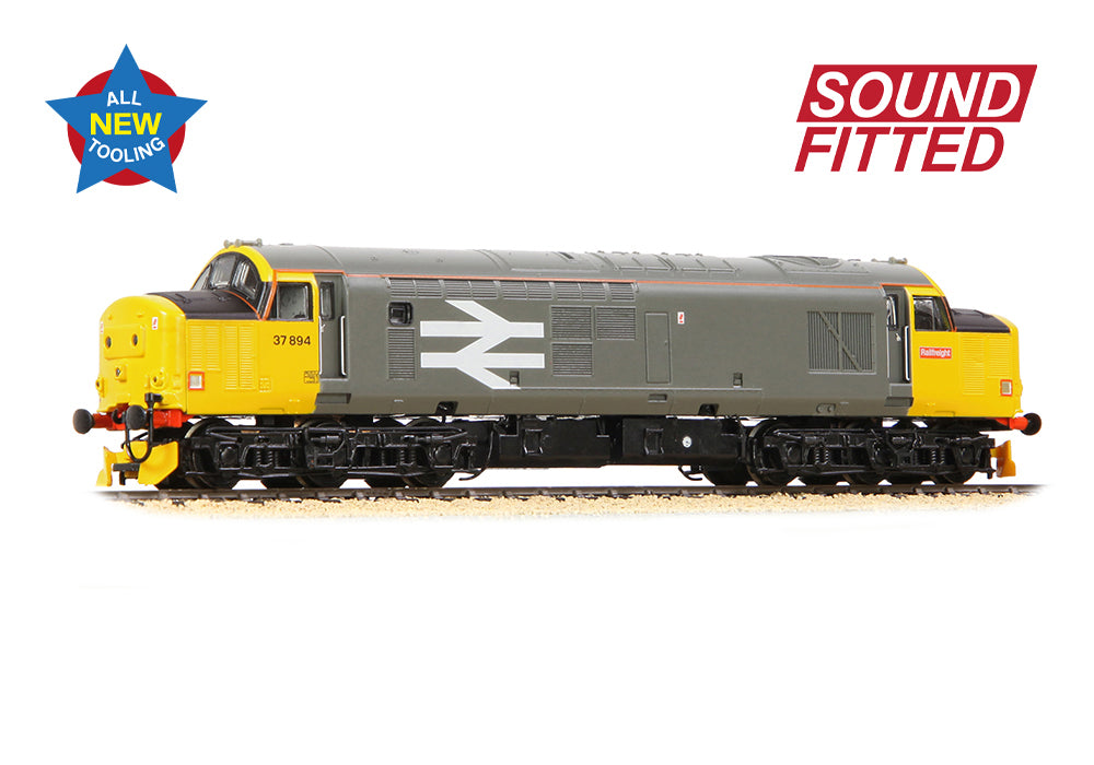 Farish 372-110SF Class 37/7 37894 BR Railfreight Grey SOUND FITTED N Gauge *PRE ORDER £250.71*