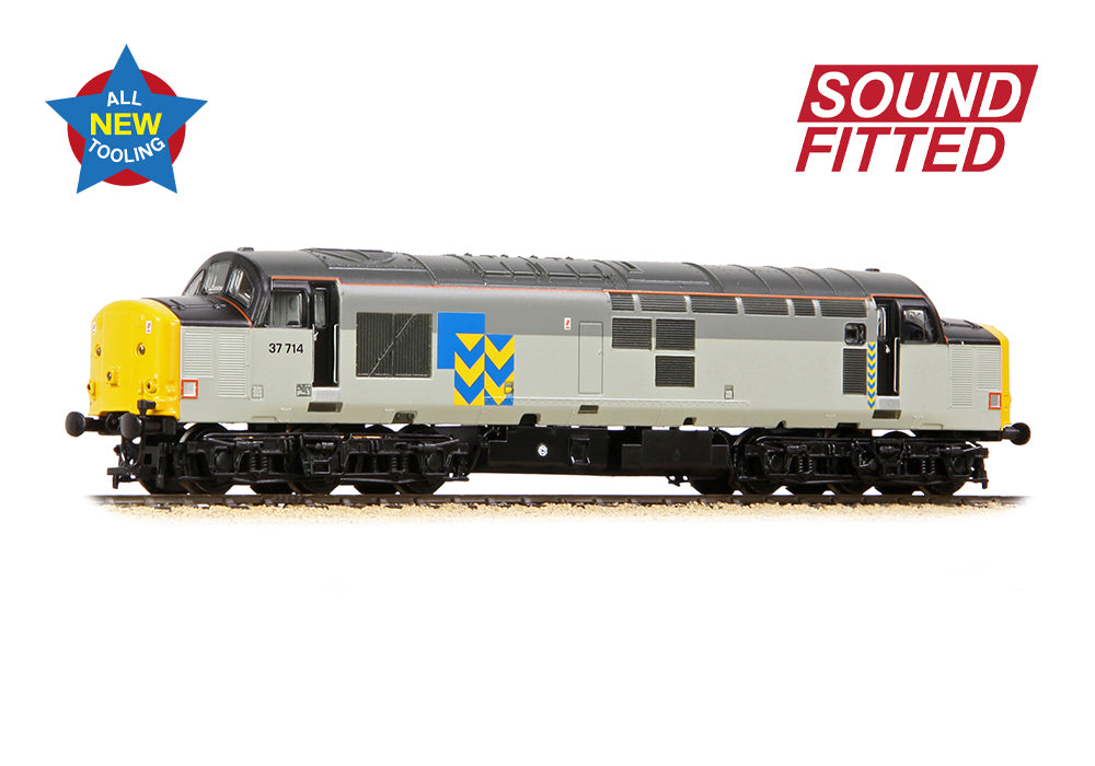 Farish 372-111SF Class 37/7 37714 BR Railfreight Metals Sector SOUND FITTED N Gauge *PRE ORDER £250.71*