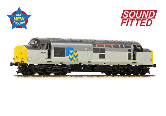 Farish 372-111SF Class 37/7 37714 BR Railfreight Metals Sector SOUND FITTED N Gauge *PRE ORDER £250.71*