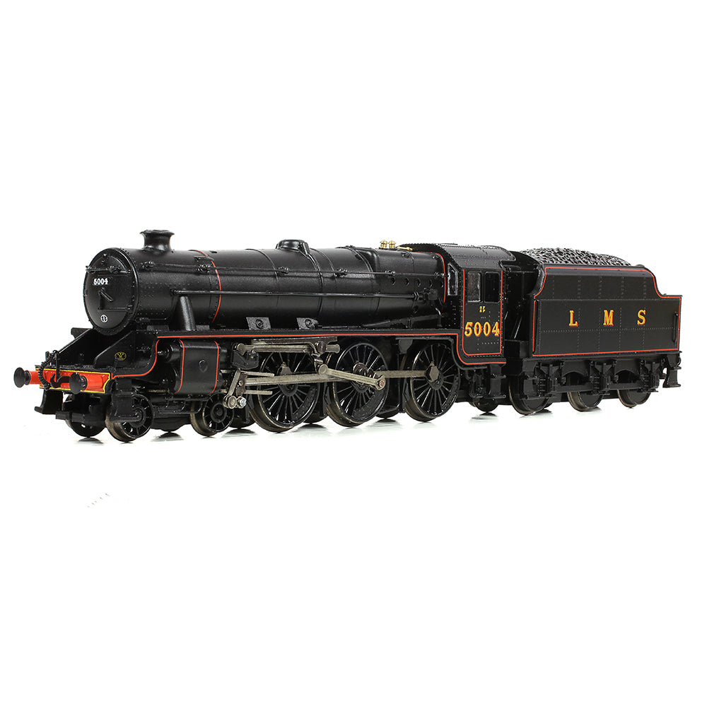 Farish 372-135B LMS 5MT 'Black 5' with Riveted Tender 5004 LMS Lined Black - N Gauge