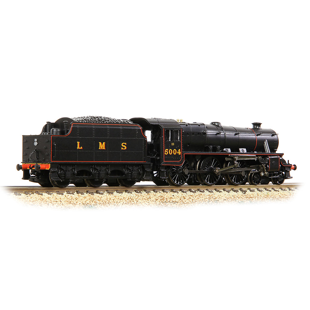 Farish 372-135B LMS 5MT 'Black 5' with Riveted Tender 5004 LMS Lined Black - N Gauge