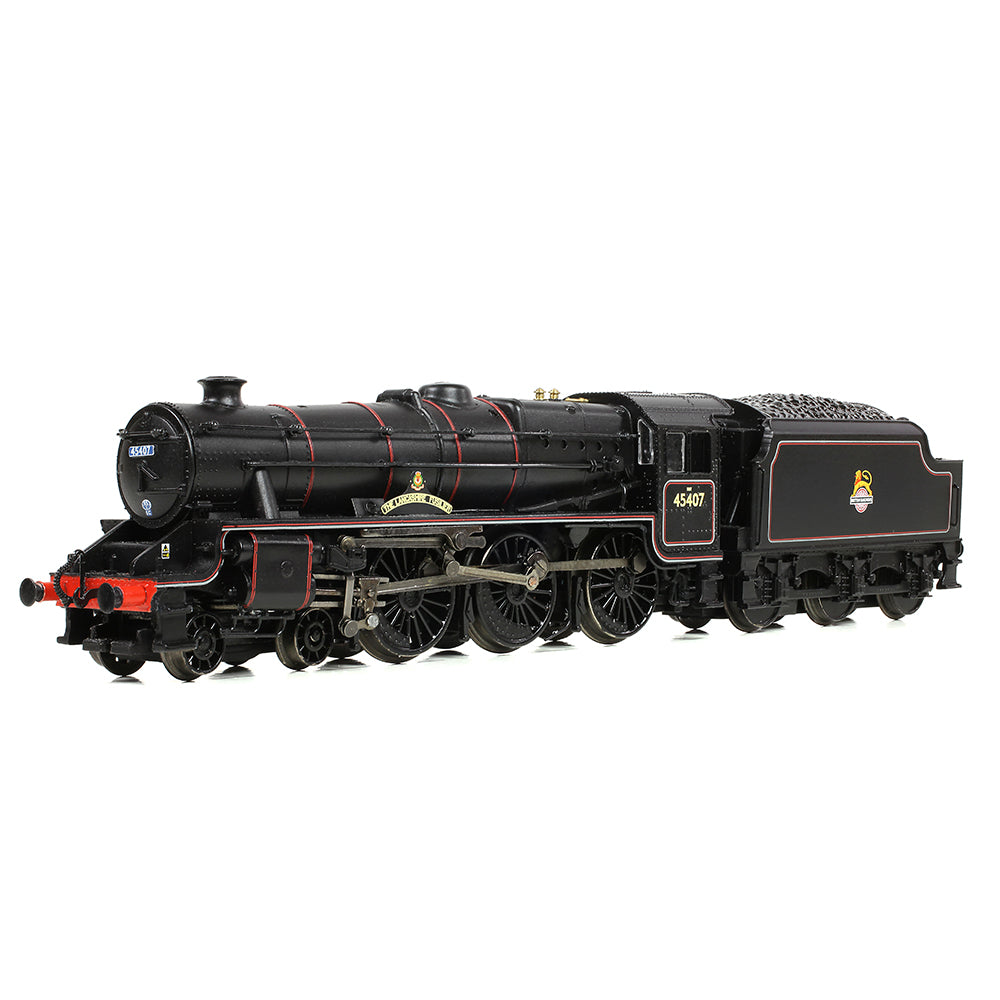 Farish 372-136A LMS 5MT 'Black 5' 45407 'The Lancashire Fusilier' BR Lined Black (E/E) - N Gauge