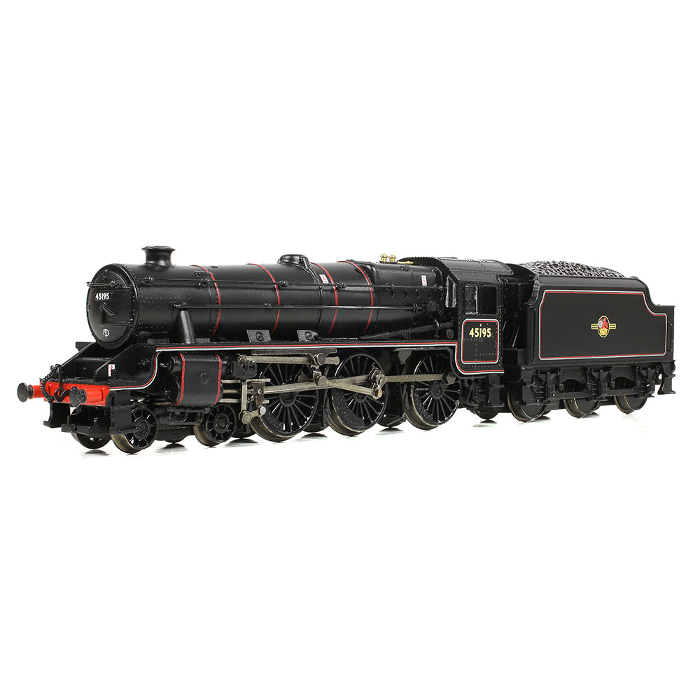 Farish 372-137A LMS 5MT 'Black 5' with Welded Tender 45195 BR Lined Black (Late Crest) - N Gauge