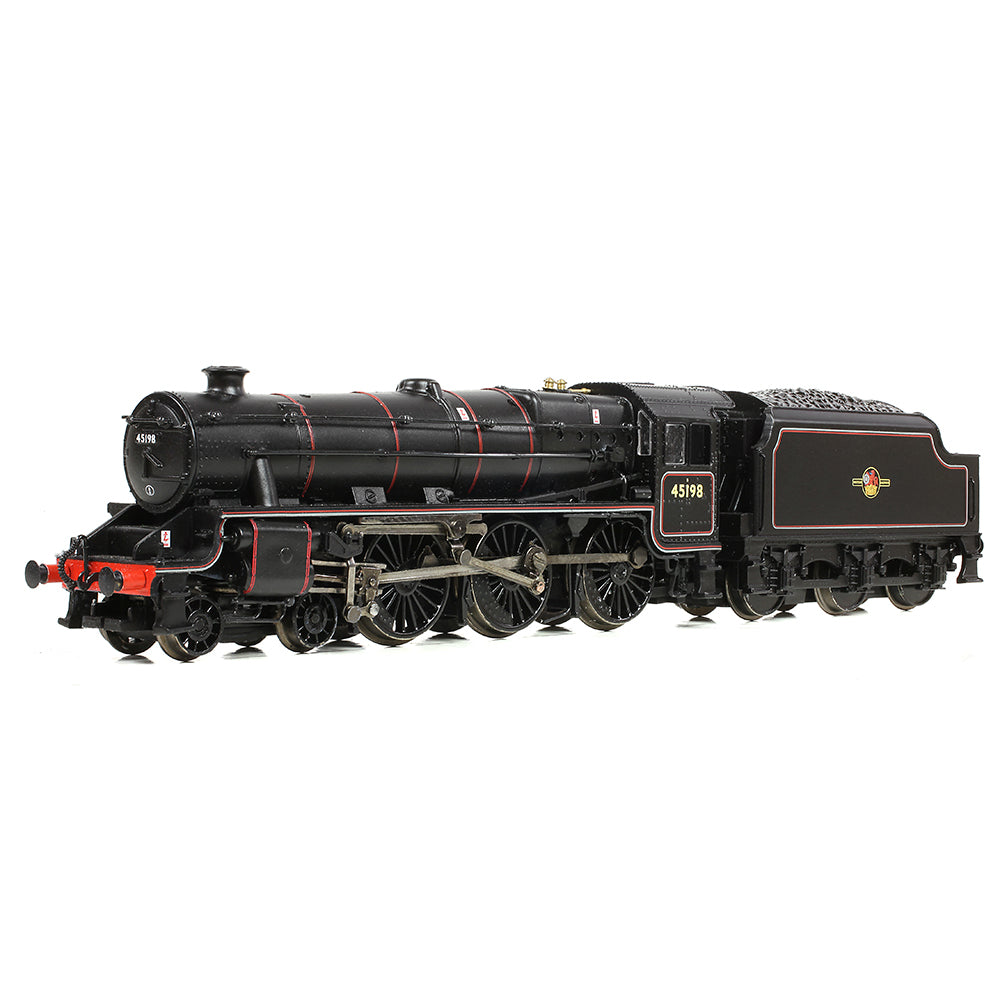 Farish 372-137B LMS 5MT 'Black 5' with Welded Tender 45198 BR Lined Black (Late Crest) - N Gauge