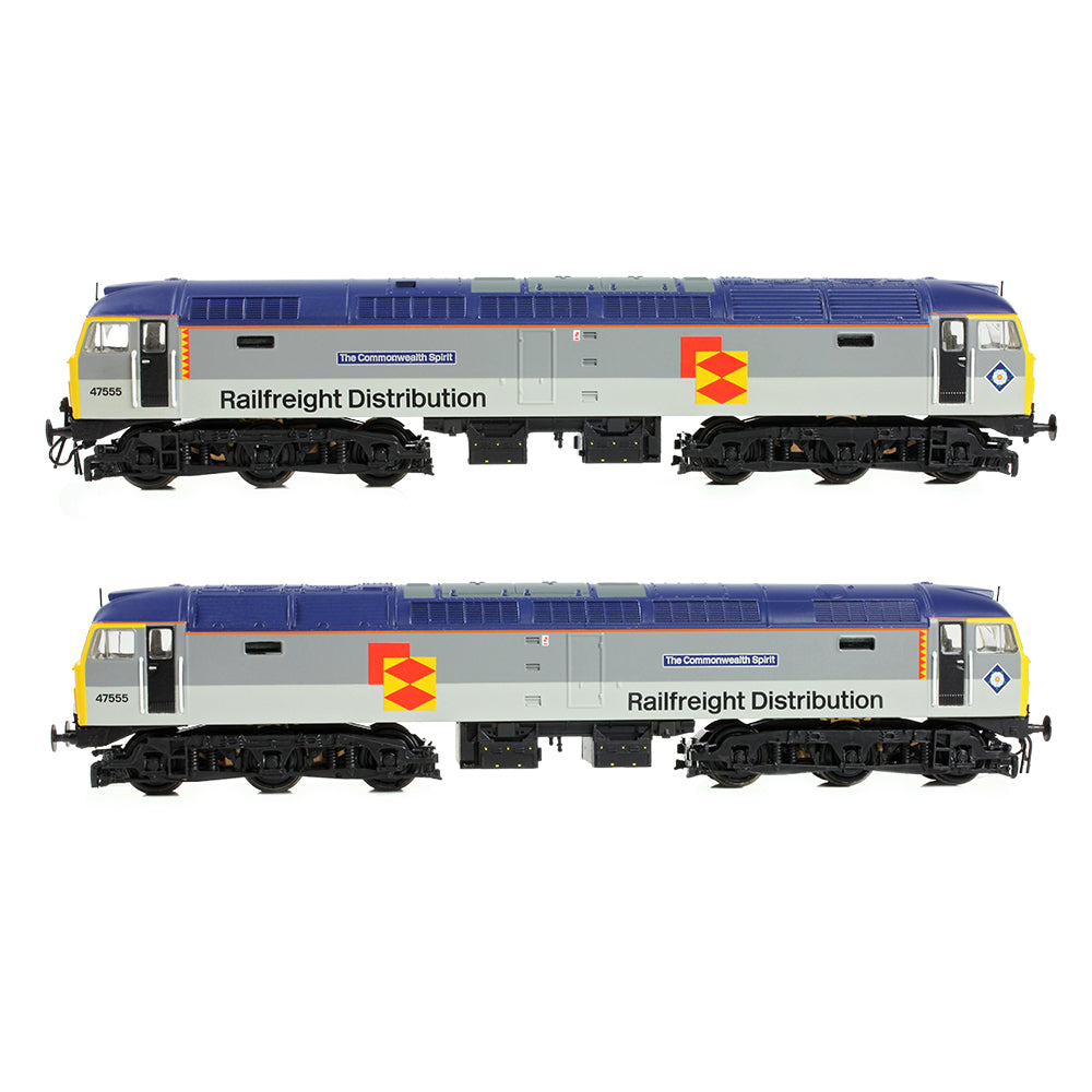Farish 372-263 Class 47/4 47555 'The Commonwealth Spirit' BR RF Distribution European N Gauge