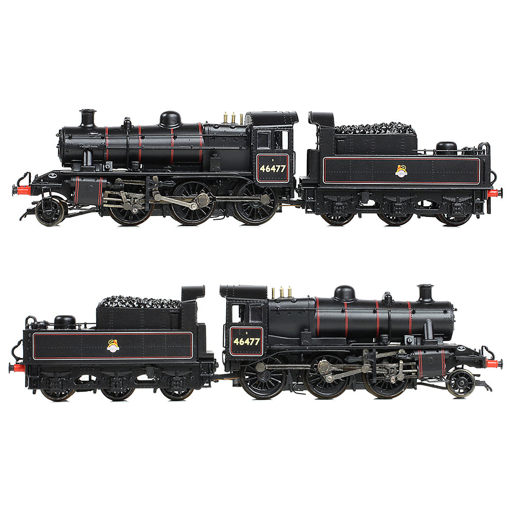 Farish 372-626A LMS Ivatt 2MT 46477 BR Lined Black (Early Emblem) - N Gauge