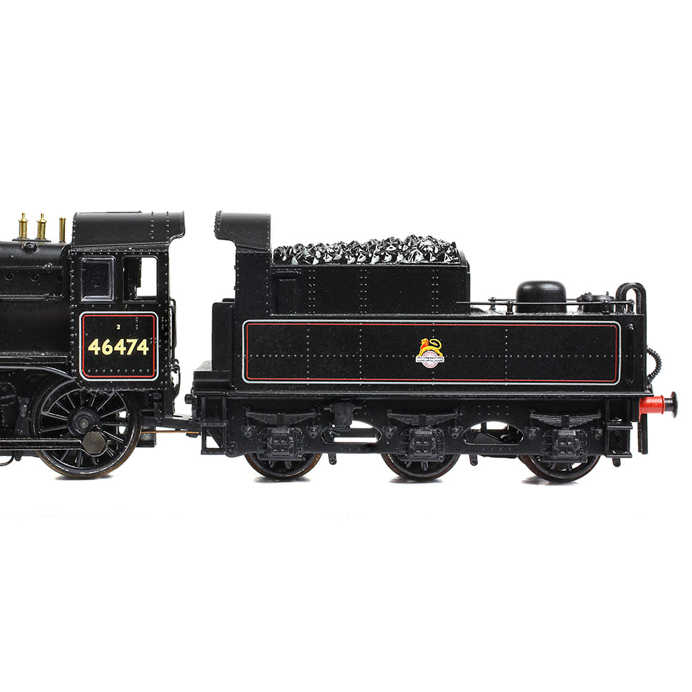 Farish 372-626B LMS Ivatt 2MT 46474 BR Lined Black (Early Emblem) - N Gauge
