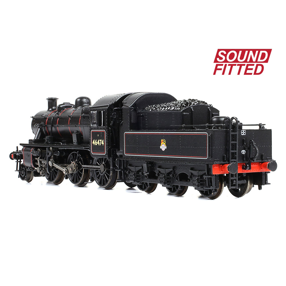 Farish 372-626BSF LMS Ivatt 2MT 46474 BR Lined Black (Early Emblem) N Gauge *LAST FEW*