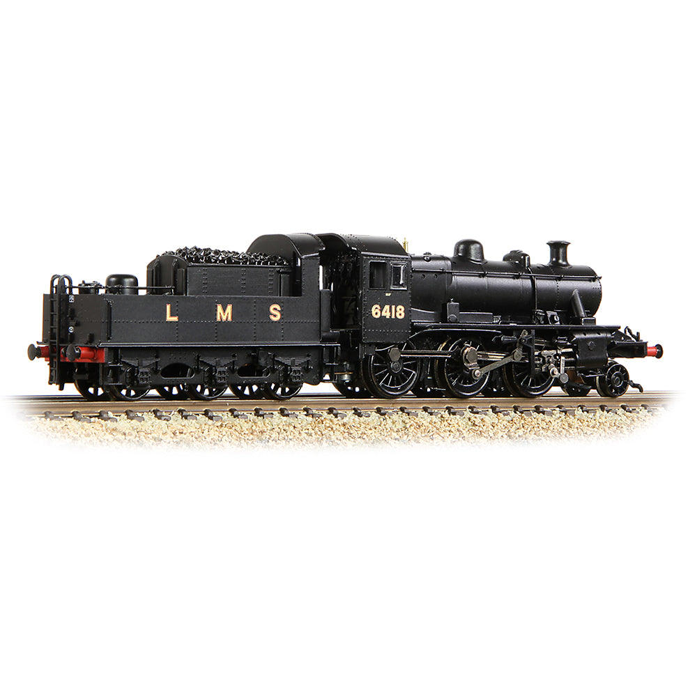 Farish 372-627A LMS Ivatt 2MT 6418 LMS Black N Gauge *LAST FEW*