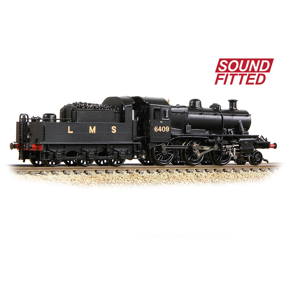 Farish 372-627BSF LMS Ivatt 2MT 6409 LMS Black - N Gauge