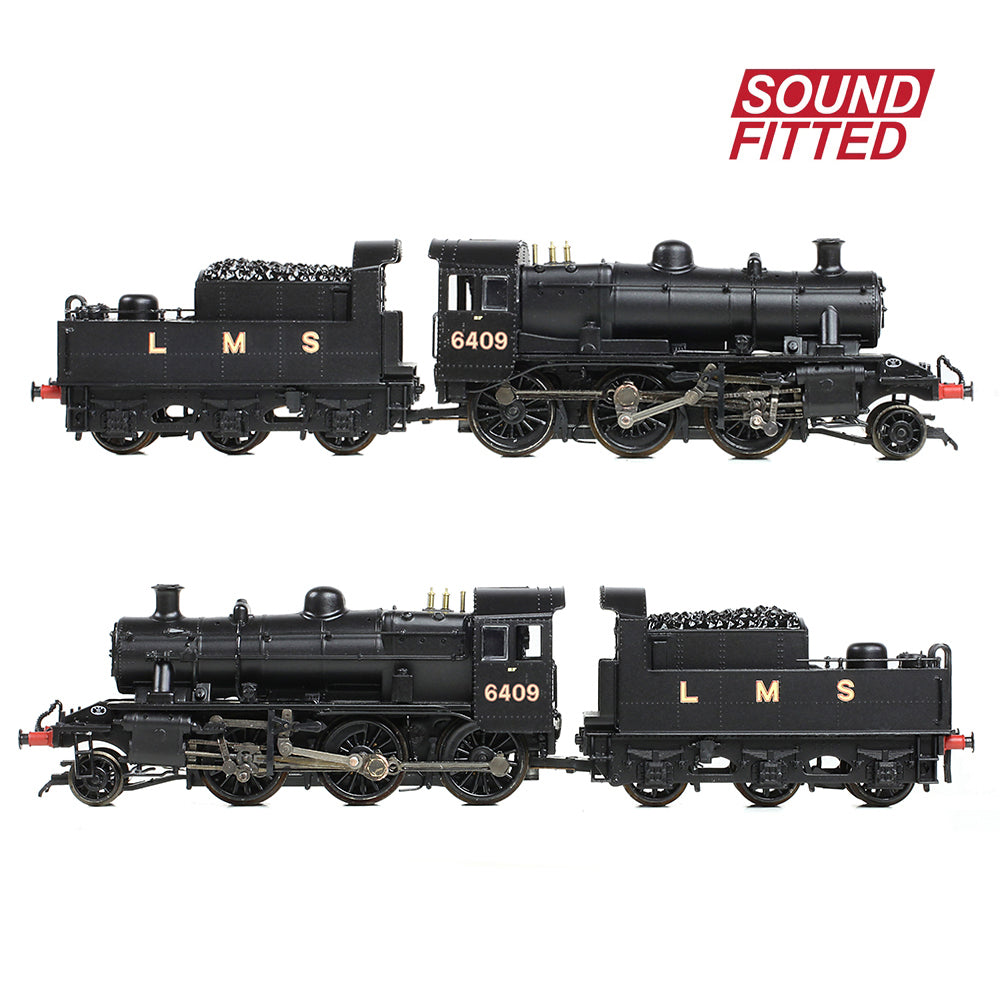 Farish 372-627BSF LMS Ivatt 2MT 6409 LMS Black - N Gauge