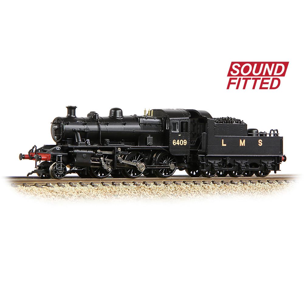 Farish 372-627BSF LMS Ivatt 2MT 6409 LMS Black - N Gauge