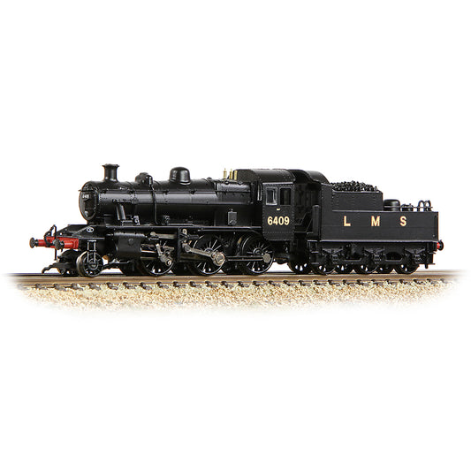 Farish 372-627B LMS Ivatt 2MT 6409 LMS Black - N Gauge