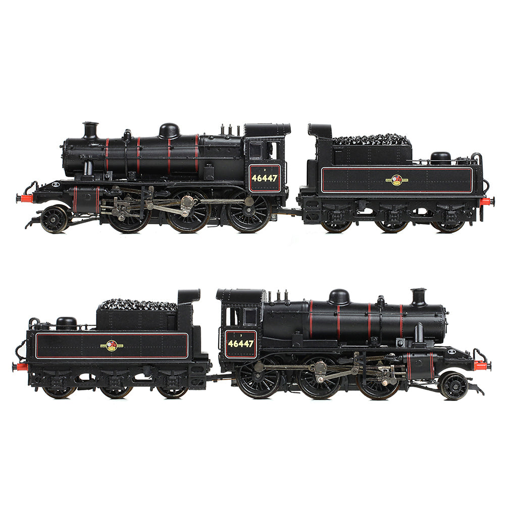 46447 Motion Rods Farish 372-628A LMS Ivatt 2MT 46447 BR Lined Black (Late Crest) N Gaug ...
