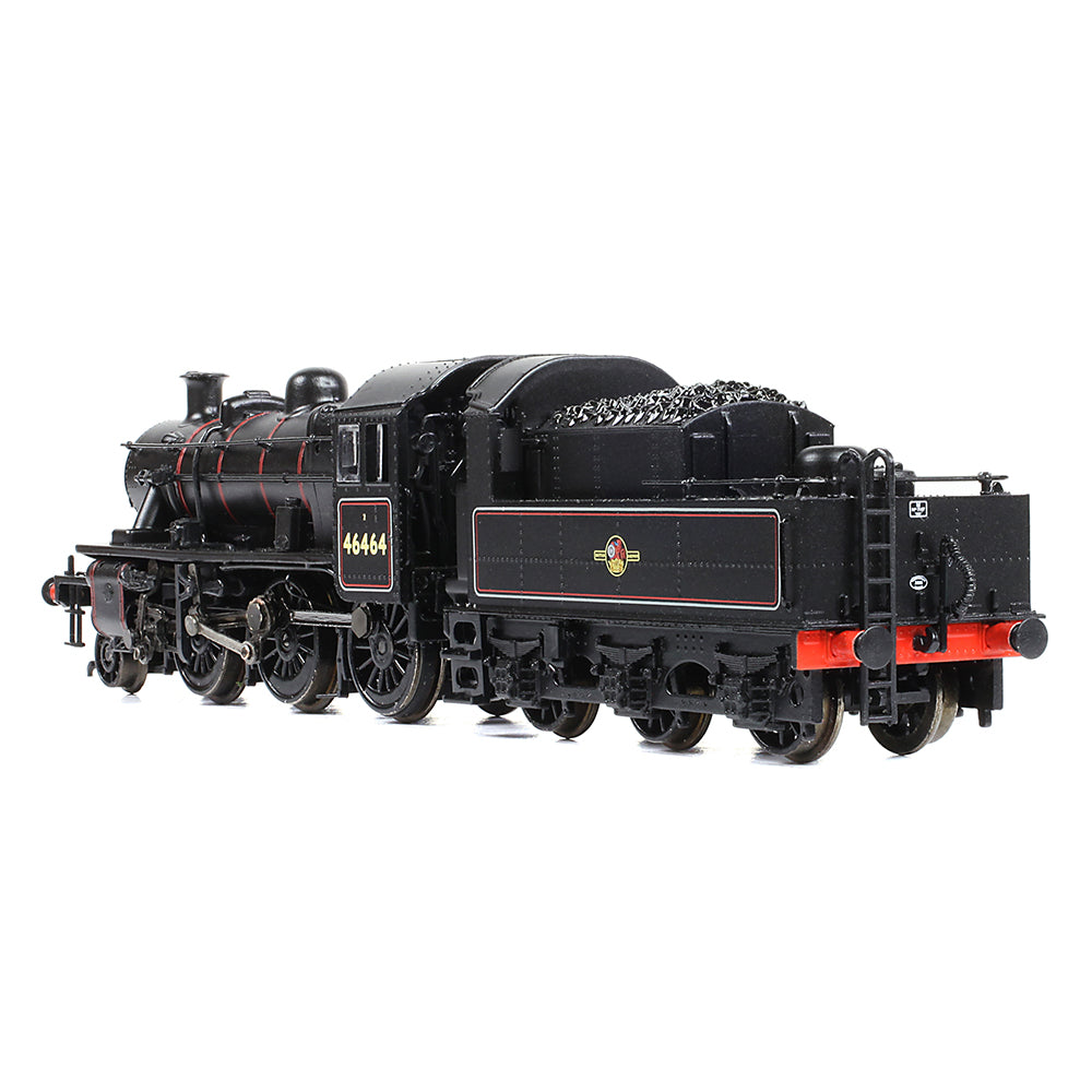 Farish 372-628B LMS Ivatt 2MT 46464 BR Lined Black (Late Crest) - N Gauge