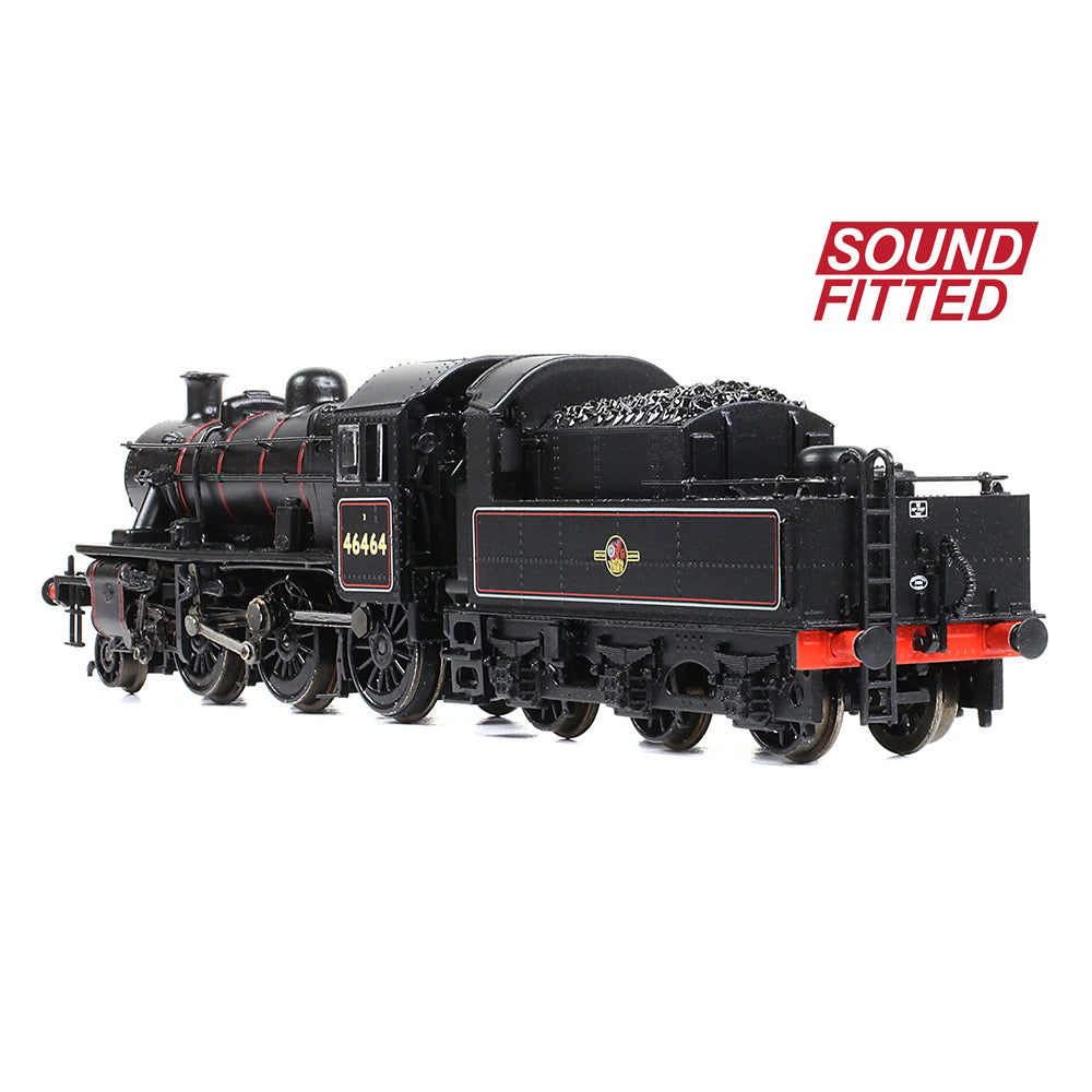 Farish 372-628BSF LMS Ivatt 2MT 46464 BR Lined Black (Late Crest) - N Gauge *LAST FEW*
