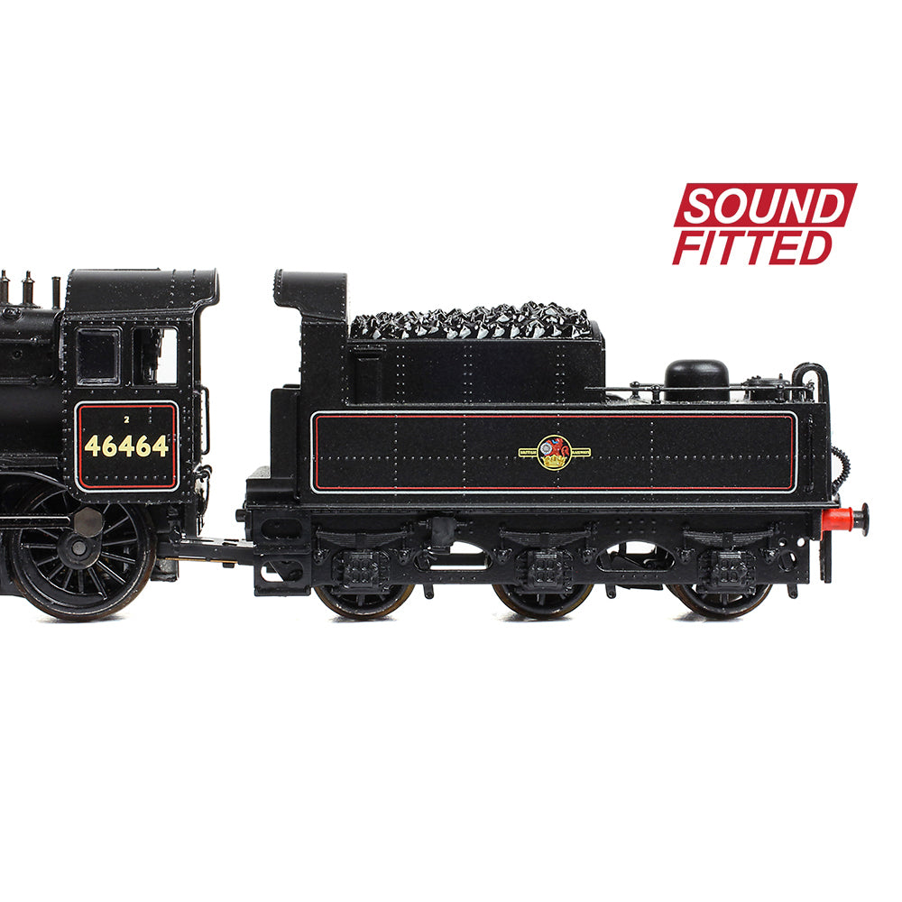 Farish 372-628BSF LMS Ivatt 2MT 46464 BR Lined Black (Late Crest) - N Gauge *LAST FEW*
