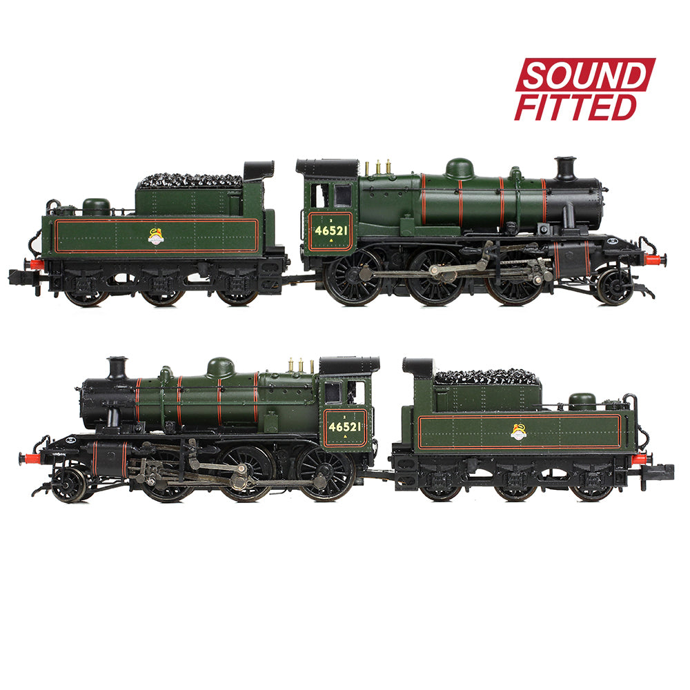 Farish 372-630SF LMS Ivatt 2MT 46521 BR Lined Green (Early Emblem) N Gauge *LAST FEW*