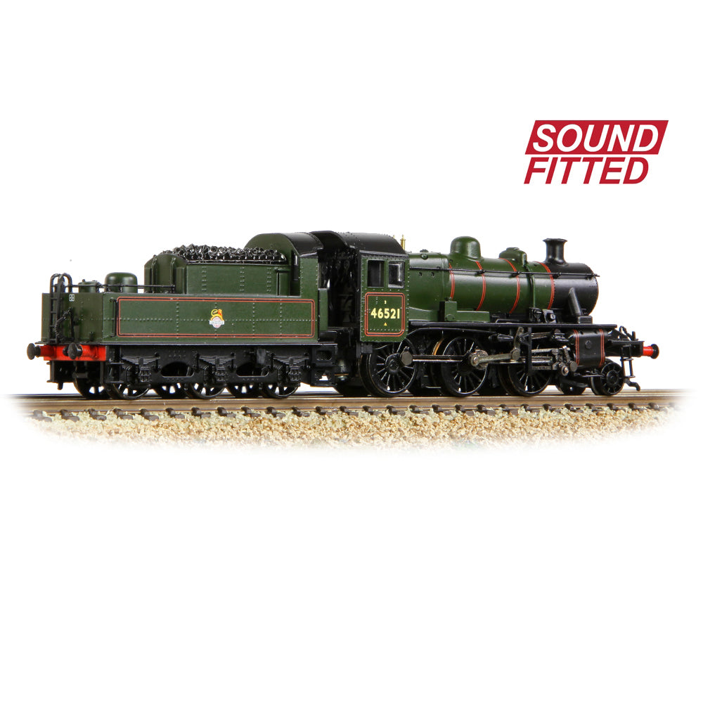 Farish 372-630SF LMS Ivatt 2MT 46521 BR Lined Green (Early Emblem) N Gauge *LAST FEW*