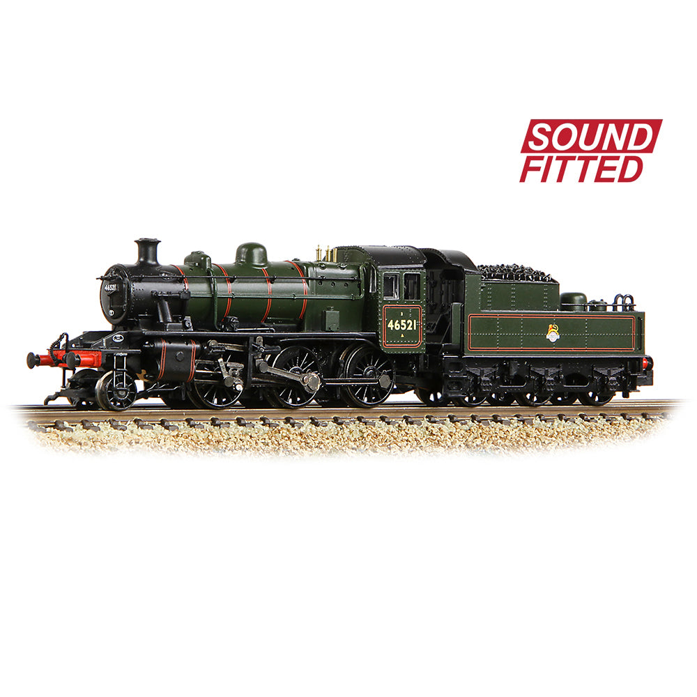 Farish 372-630SF LMS Ivatt 2MT 46521 BR Lined Green (Early Emblem) N Gauge *LAST FEW*