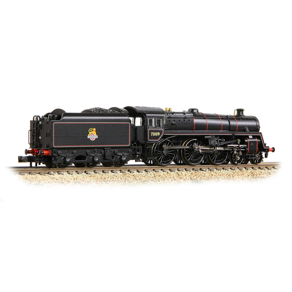 Farish 372-727A BR Std 5MT with BR1B Tender 73109 BR Black (Early Emblem) - N Gauge *LAST FEW*