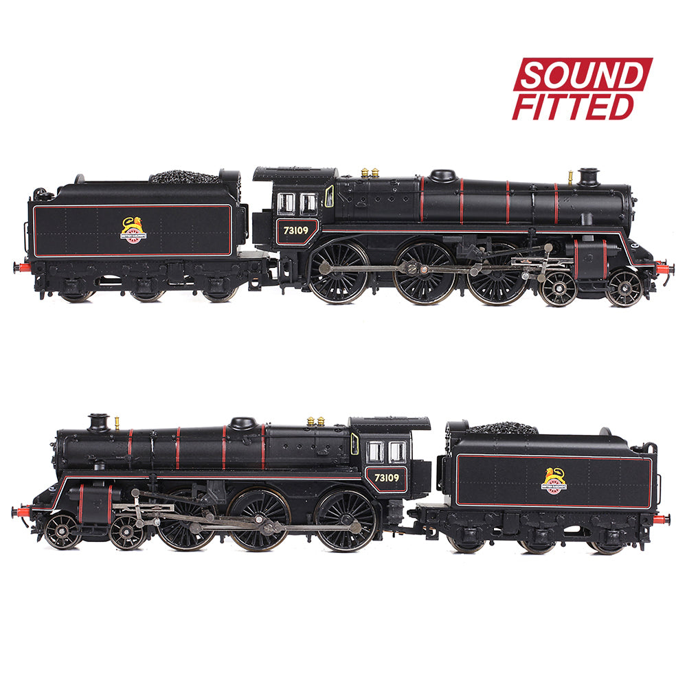 Farish 372-727ASF BR Standard 5MT / BR1B Tender 73109 BR Lined Black (E/Emblem) - N Gauge *LAST FEW*