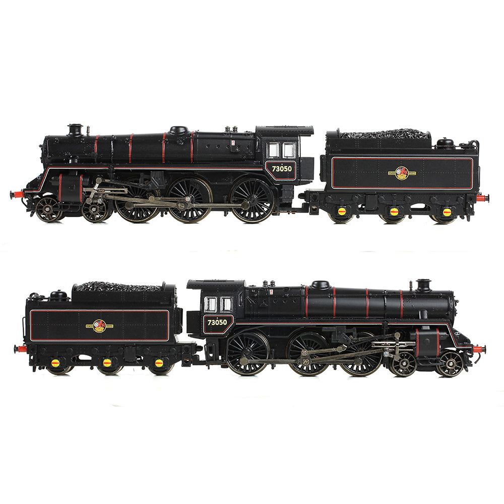 Farish 372-729 BR Std 5MT with BR1 Tender 73050 BR Lined Black (L/C) - Weathered  - N Gauge *LAST FEW*
