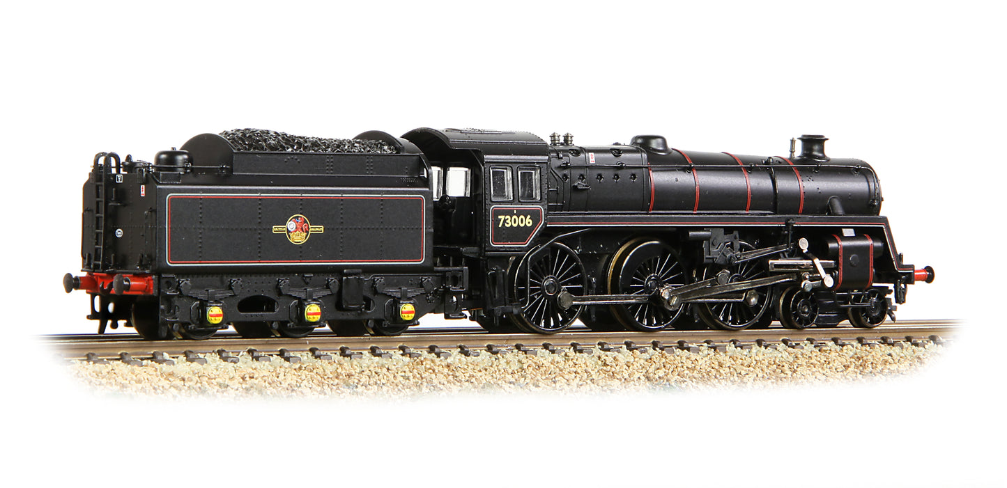 Farish 372-729 BR Std 5MT with BR1 Tender 73050 BR Lined Black (L/C) - Weathered  - N Gauge *LAST FEW*