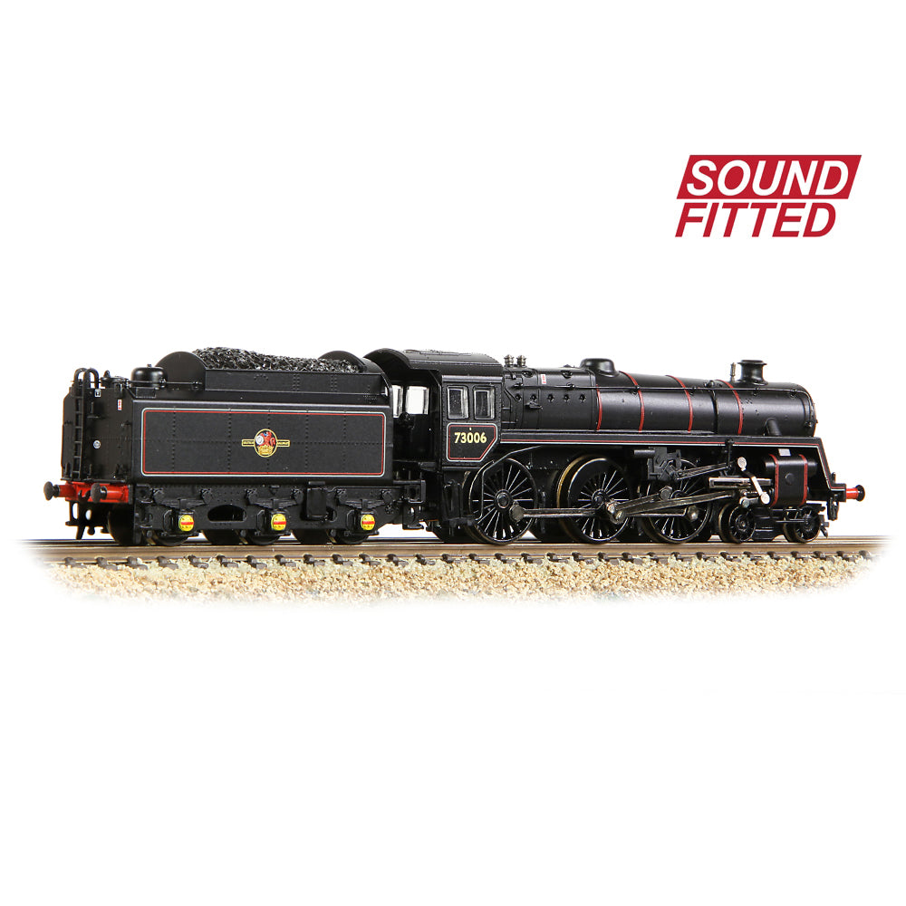 Farish 372-729ASF BR Standard 5MT / BR1 Tender 73006 BR Lined Black (L/Crest) - N Gauge