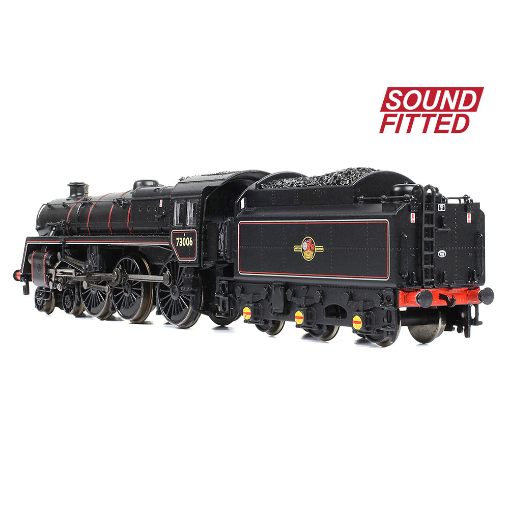Farish 372-729ASF BR Standard 5MT / BR1 Tender 73006 BR Lined Black (L/Crest) - N Gauge