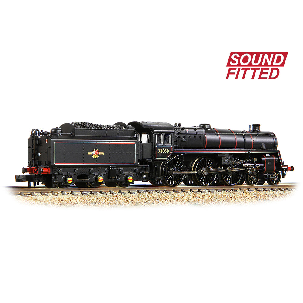 Farish 372-729SF BR Standard 5MT / BR1 Tender 73050 BR Lined Black (L/Crest) - N Gauge *LAST FEW*